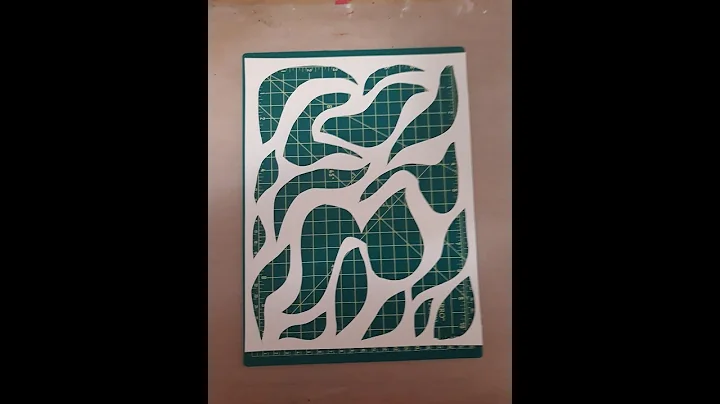 Gel Plate Art! Making your own handmade stencils f...