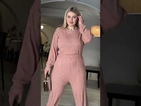 Теплий комбінезон трикотажний батал, видео 1