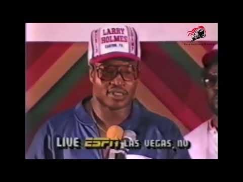 The Famous Larry Holmes Vs Michael Spinks 1 Post Fight Interview 7 4 91 Hardcore Boxing 