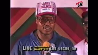 The Famous Larry Holmes vs. Michael Spinks 1 Post Fight Interview (7/4/91) | Hardcore Boxing