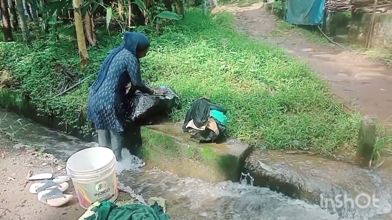 തോട്ടിൽ അലക്കാൻ പോവാം 👌👌👌