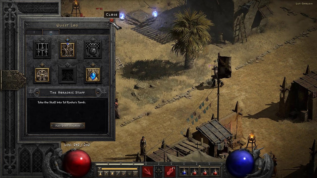 Diablo II | Act II | Barbarian | Claw Viper Temple