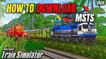 How To Download & Install MSTS with Indian Addons in Just 1 Click! 🟢 100% Working Google Drive Link!