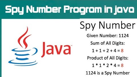 Spy Number Program in java