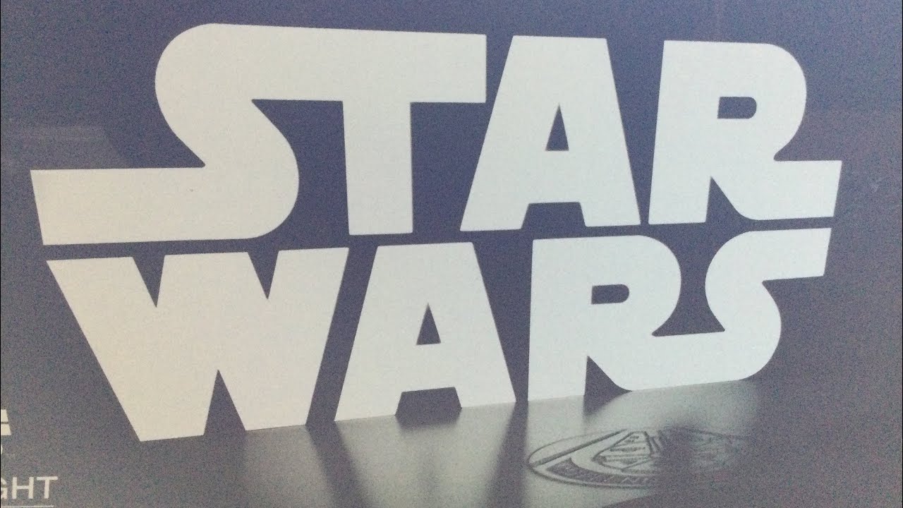 STAR WARS LOGO LIGHT UNBOXING