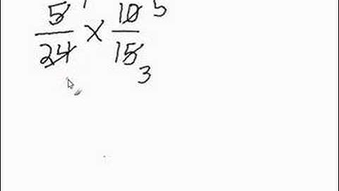 Multiplying Fractions with Canceling