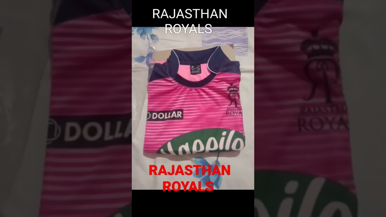 My New Rajasthan royals IPL jersey unboxing