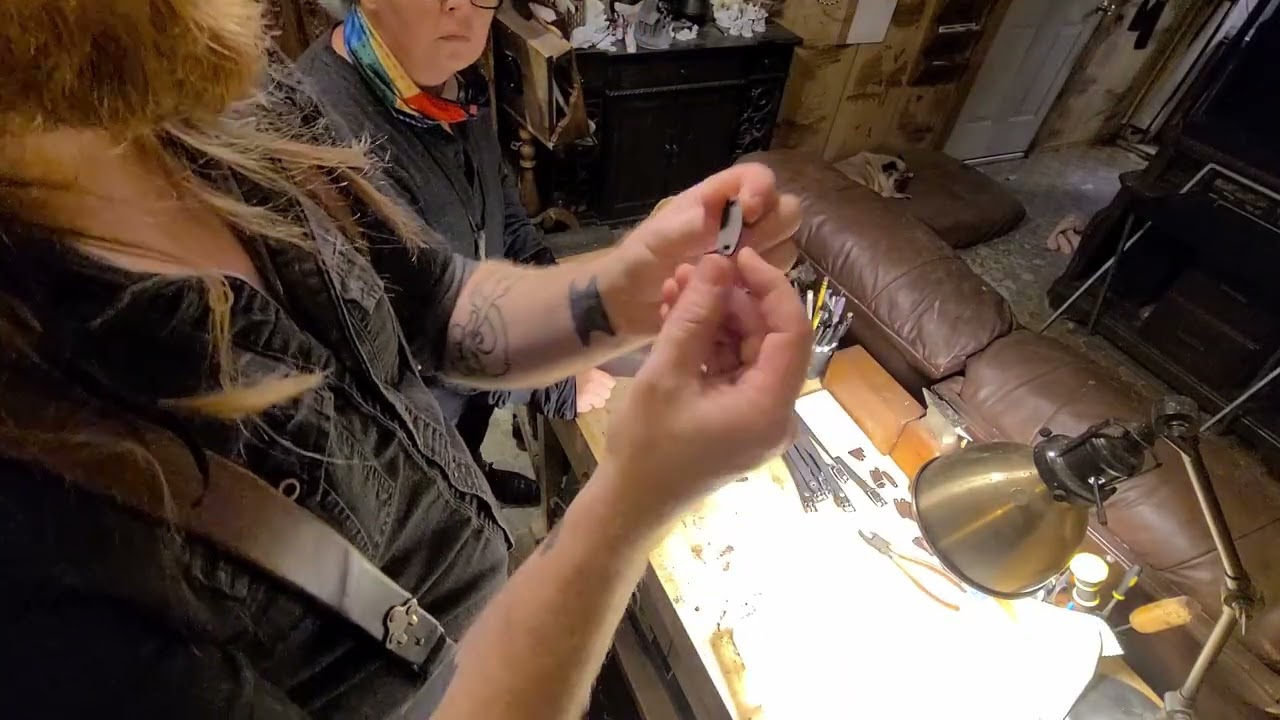 Leather bracer tutorial: Part 8, Riveting and assembling