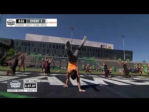 Mal O Brien Dani Speegle Thruster Handstand Walk Race