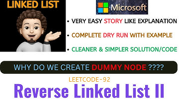 Reverse Linked List II | Clean Approach | Dry Run | MICROSOFT | Leetcode - 92 | codestorywithMIK