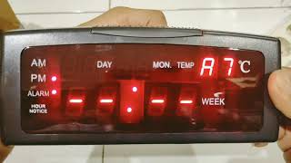 Cara setting Jam fitur komplit Jam meja digital Type ZXSJ-05A