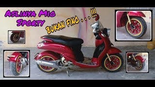 modifikasi mio sporty jadi mio fino low rider