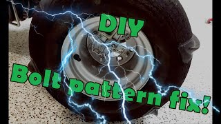 How to Drill New Bolt Pattern - Old Wheels on New Ride