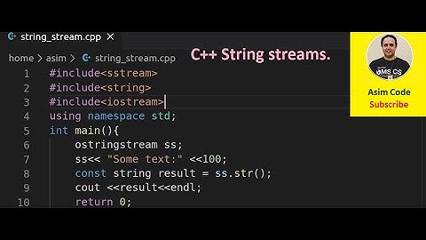 C++ String streams
