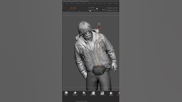 Posing a character in zbrush #posing #zbrushart #characterart #3dmodeling #3dart #digitalsculpt