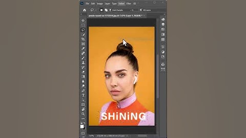 Use Color Range to Remove Text from an Image #shorts #photoshoptutorials