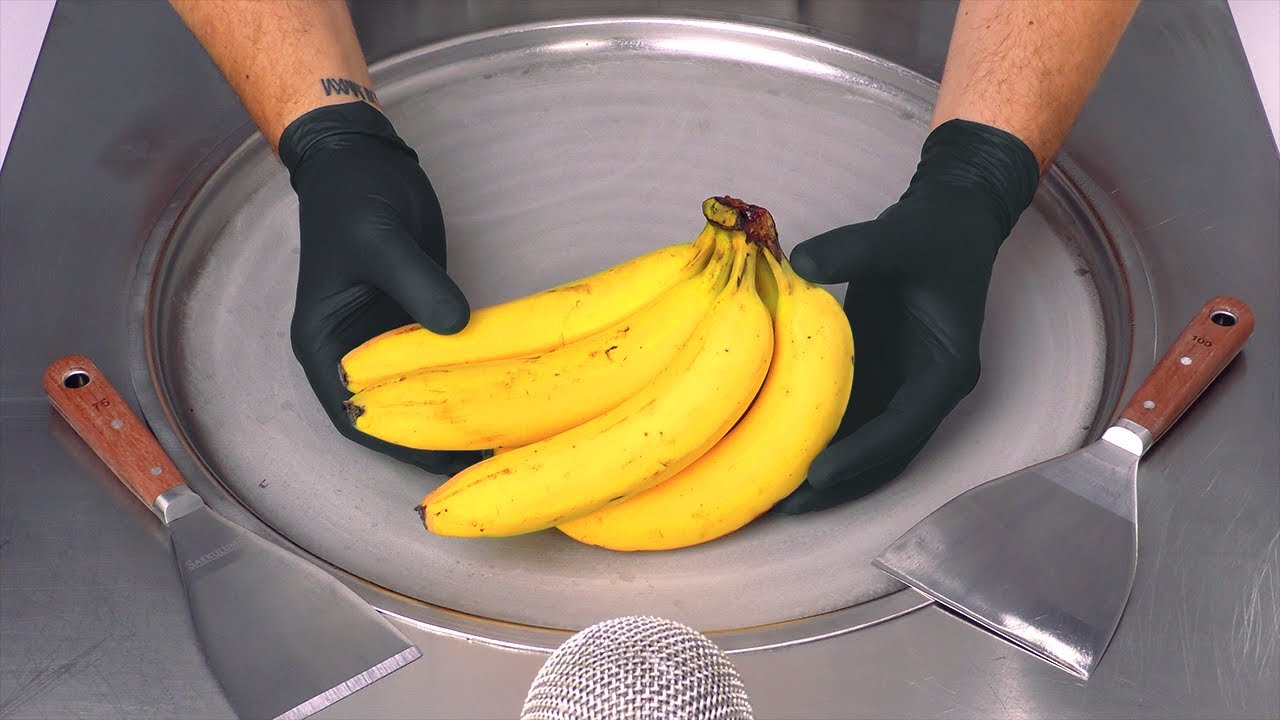 Banana Ice Cream Rolls how to make Bananas to Ice Cream satisfying