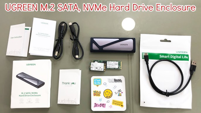 Test] Boitier Ugreen SSD M.2 NVMe SATA USB 3.2 Gen 2 - Ugeek