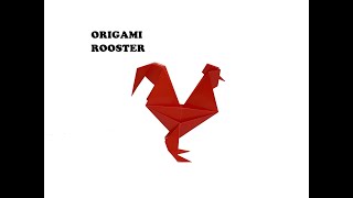 How to make a Rooster | Origami Rooster | Origami Gallo