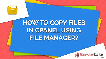 How to copy Files in cPanel File Manager - ServerCake India