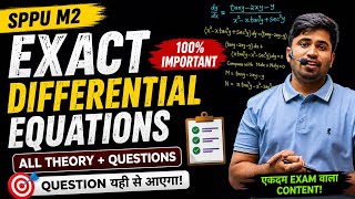 Exact differential equations sppu M2 all imp theory covered with questions