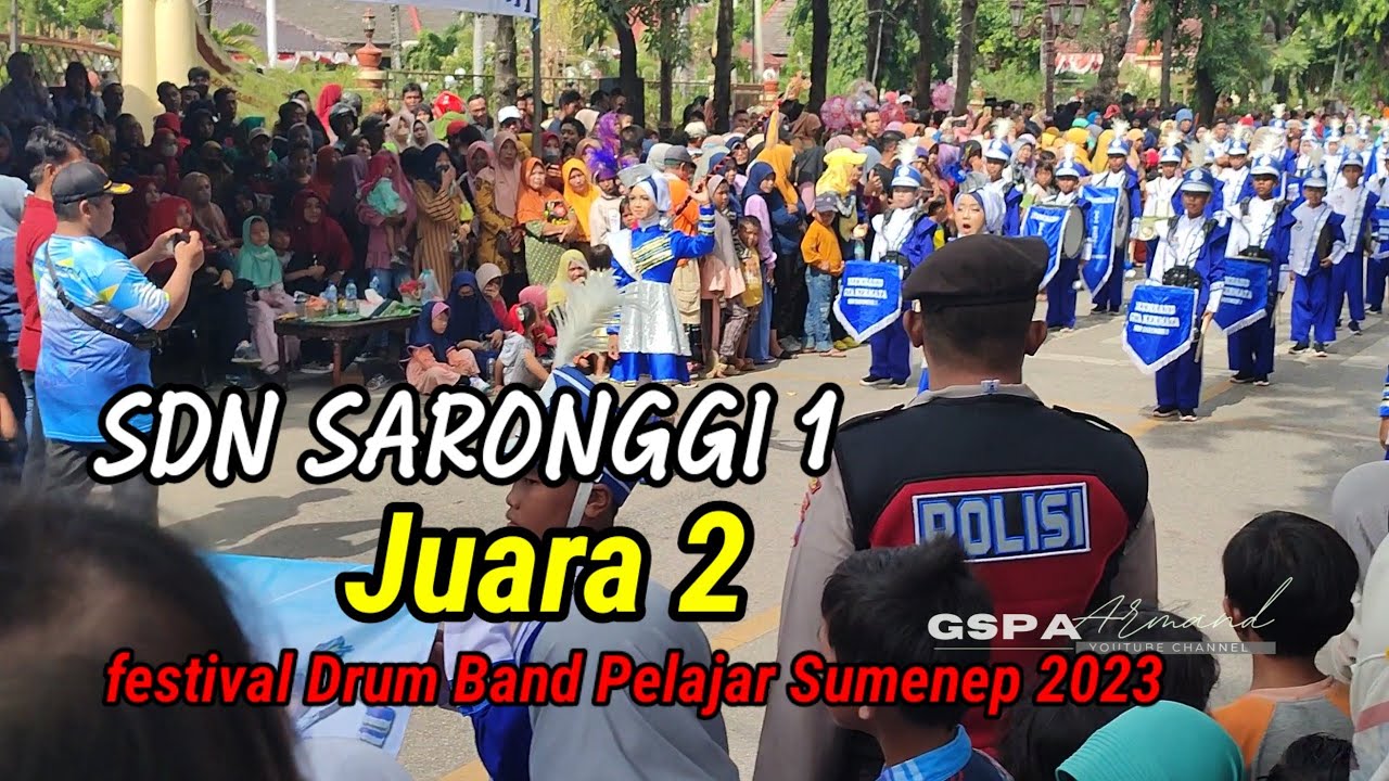 SD Sarongngi 1 Juara II Festival Drum Band Pelajar Sumenep 2023