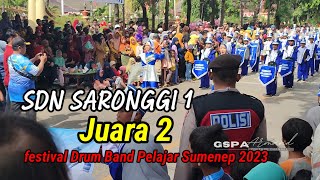 SD Sarongngi 1 Juara II Festival Drum Band Pelajar Sumenep 2023