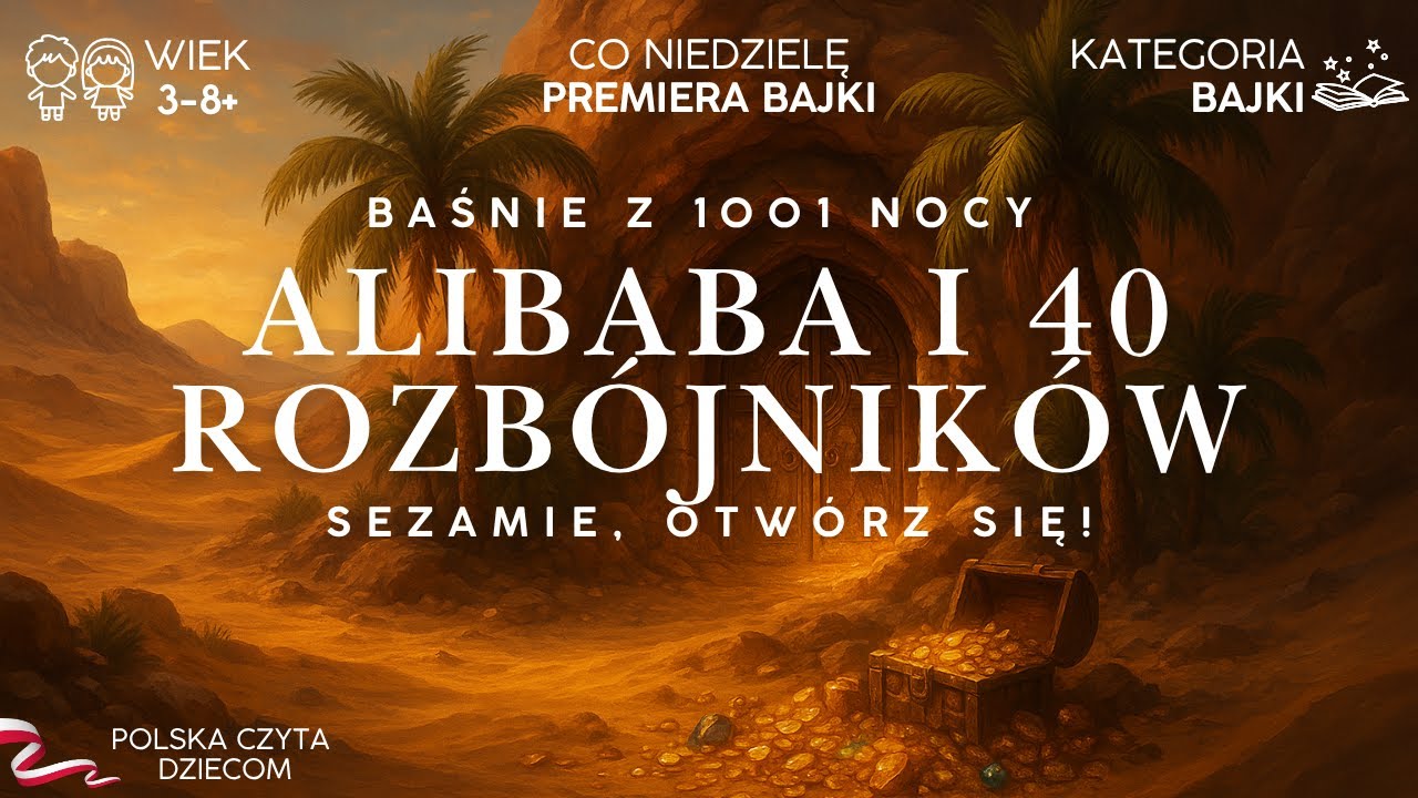 🏰 Alibaba i 40 Rozbójników - Bajka po Polsku | Audiobook dla dzieci 3-15 lat