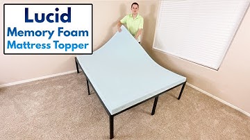 Lucid Ventilated Gel Memory Foam Mattress Topper - Quick Review!