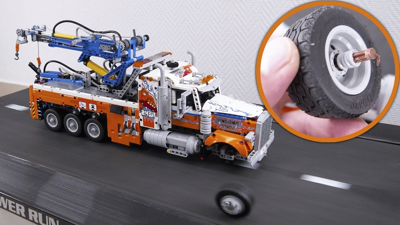 Heavyduty Tow TRUCK VS TREADMILL. 42128 Lego Technic CRASH Test YouTube