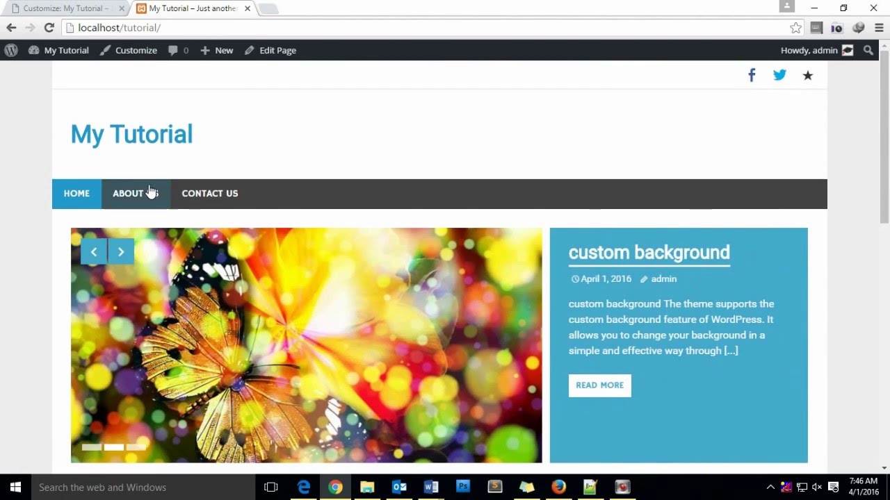 WordPress tutorial 2016, Part 4 - Creating WordPress Post - YouTube