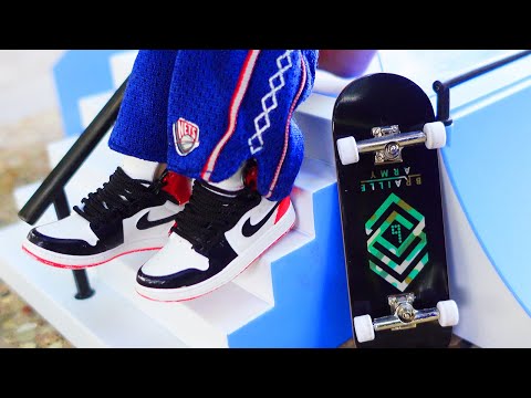 Finger Skateboard | Unboxing Braille Ramp Rail Set \u0026 Mystery Skateboards | Tech Deck | Flick Trix