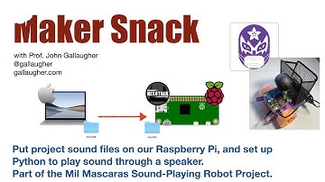 MakerSnack - Copying Sounds to a Raspberry Pi and Playing them through PyGame in Python