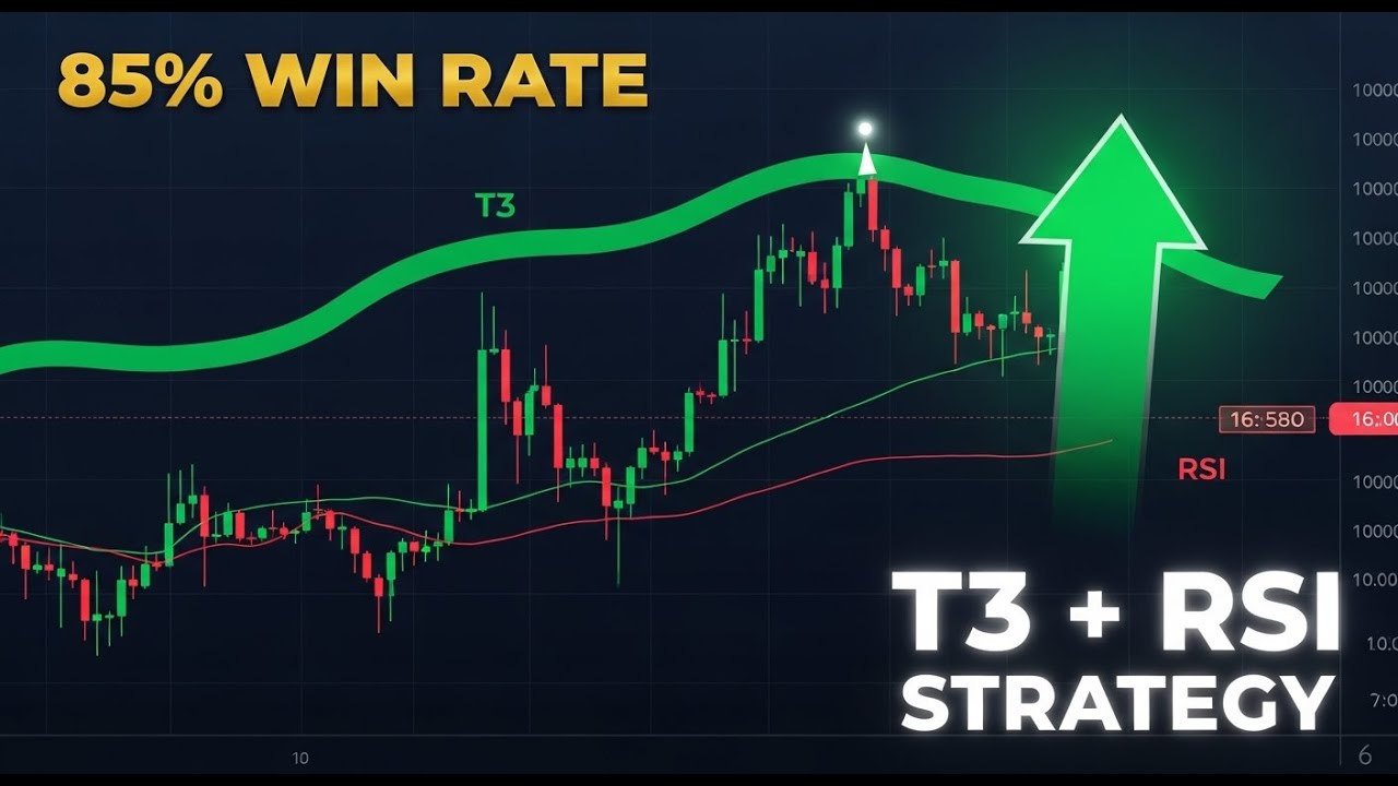 T3 Moving Average + RSI Strategy: 85% Win Rate Trading Setup
