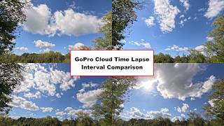 Go Cloud Time Lapse Interval Comparison (1s, 5s, 10s, 30s)