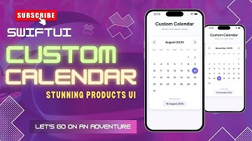 🗓️ SwiftUI Custom Calendar - Modern Date Picker Component