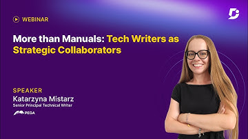 More Than Manuals Tech Writers as Strategic Collaborators | Document360 Webinar