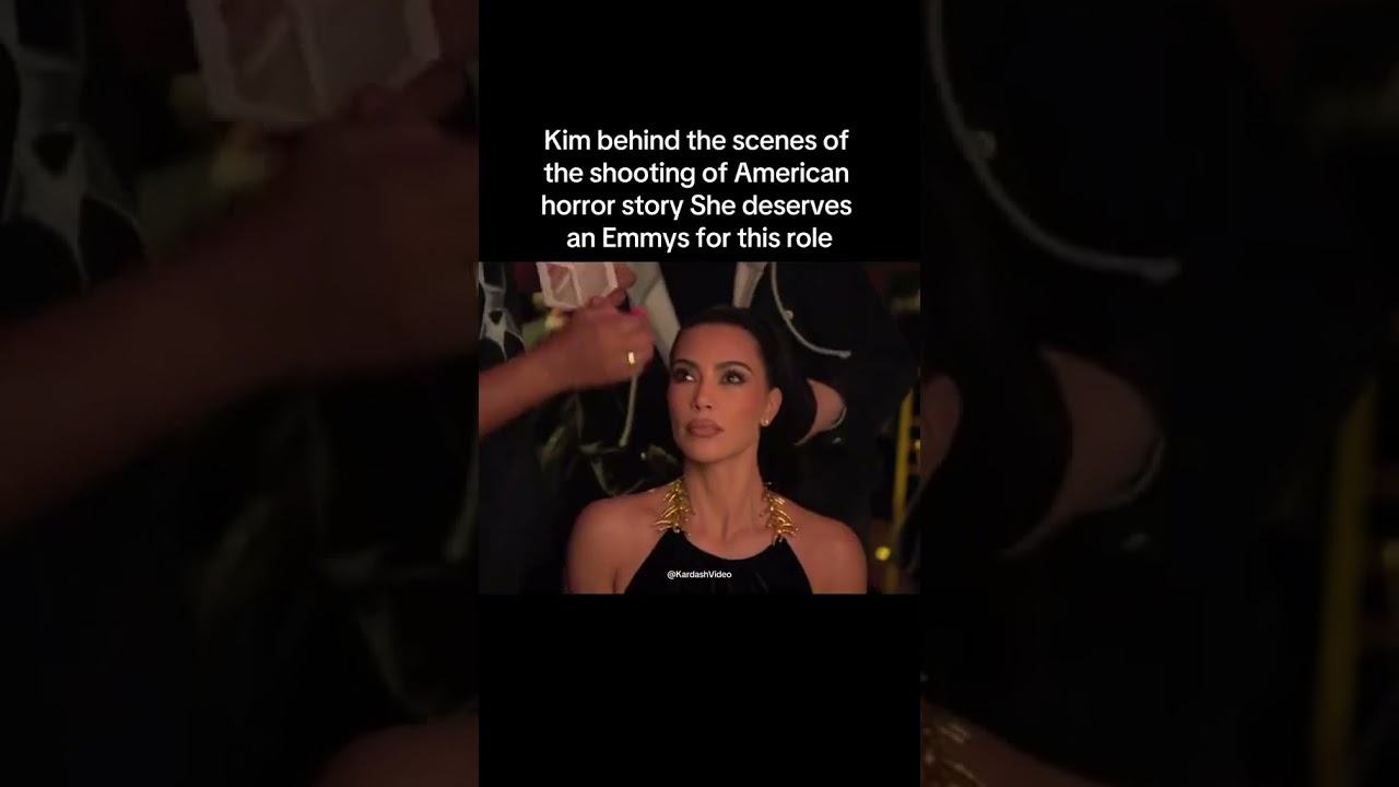Kim Kardashian behind the scenes American Horror Story 