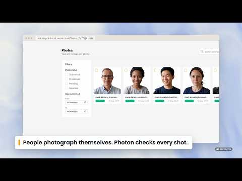 Photo capture tool Photon for administrators: Explore the admin console and the API