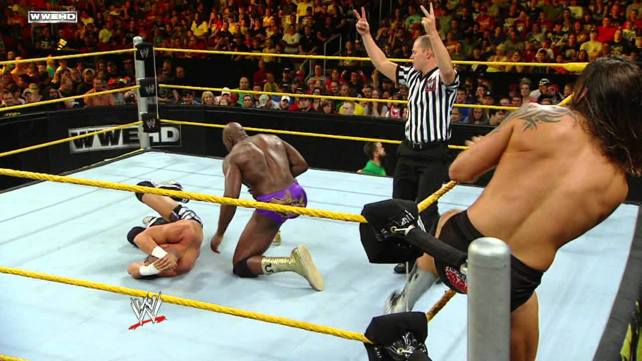 WWE NXT Titus & Hornswoggle vs. Lucky & Tyson YouTube