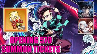 Oni Hunter Soul Rekindled - 570 Summon Tickets Opening Breathing Blade Destiny RPG Game