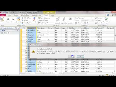 CAT 11 Database Office   4 Basic Field Properties