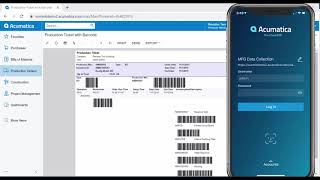 Acumatica Cloud ERP Manufacturing Data Collection