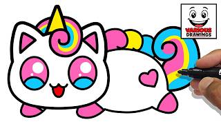 How to DRAW Unicorn CAT🦄 - Aphmau MeeMeows - SO CUTE
