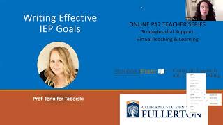 K12 Online Teaching Webinars: Writing Effective IEP Goals