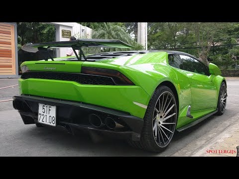 Carspotting in Vietnam: Aventador, McLaren, Huracan, 488 GTB, Vanquish,