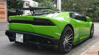 Carspotting in Vietnam: Aventador, McLaren, Huracan, 488 GTB, Vanquish,