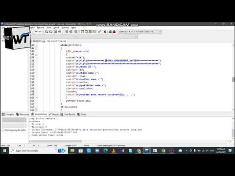 library management system in data structure using singly linked list in c++ | WAHID TV