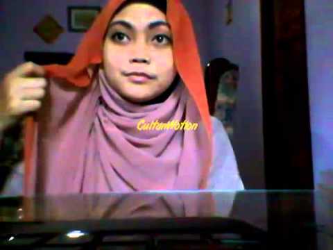  Video  Cara Memakai Jilbab  Pashmina 2 Warna  by Mersil YouTube
