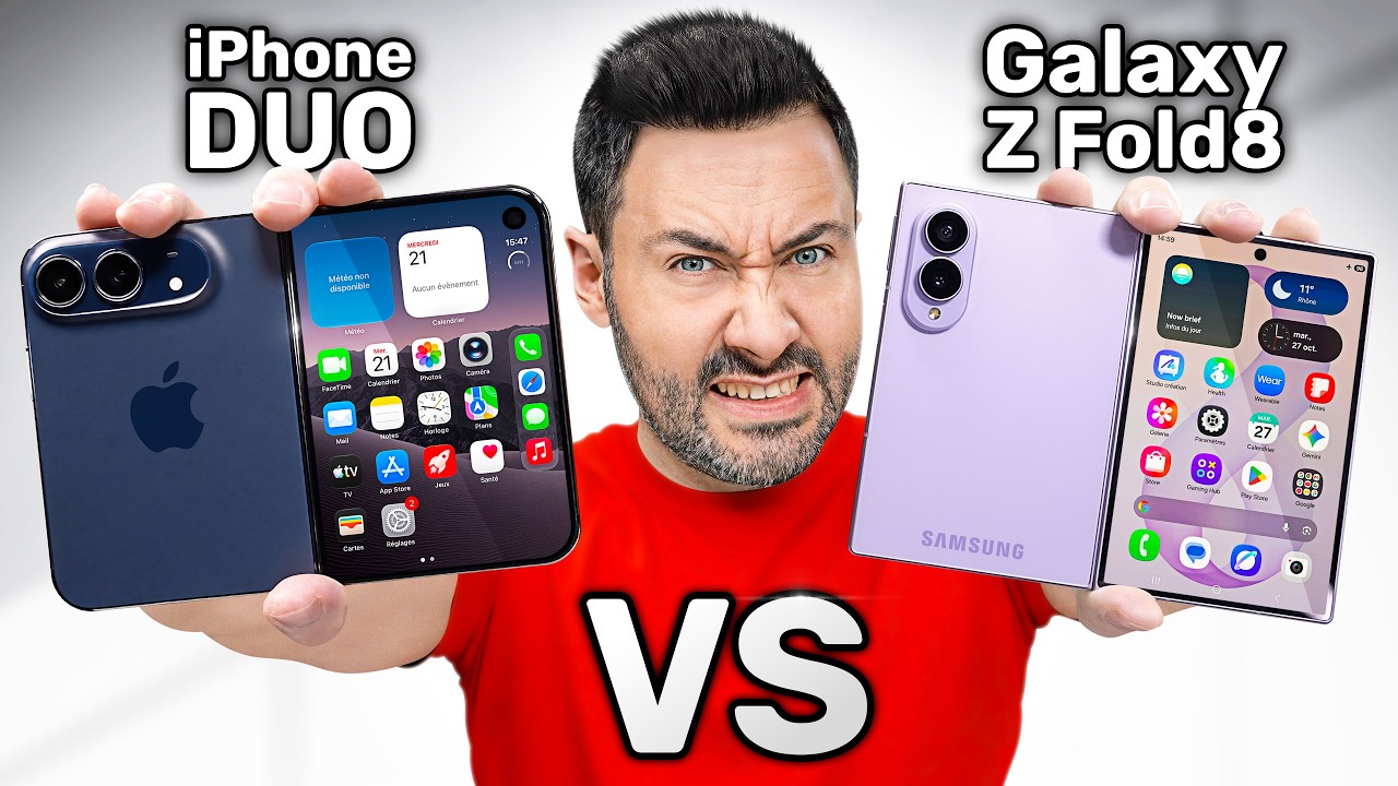 iPhone DUO VS Galaxy Z Fold 8 : le Gros Comparatif !